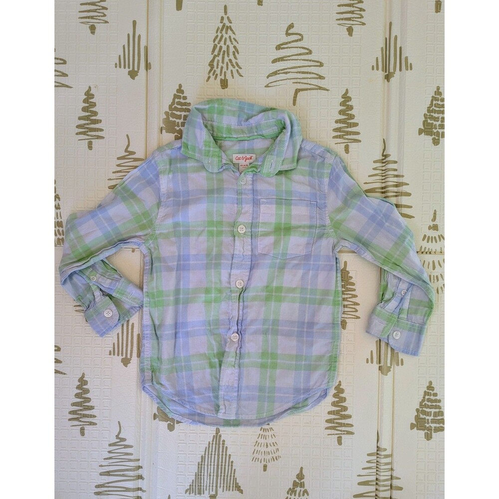 Boys 4T 5T Clothing Lot 7pc Tommy Hilfiger Wrangler H&M Cat & Jack Shirts Jeans - Picture 4 of 9